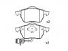 Brake Pad Set:4A0 698 151